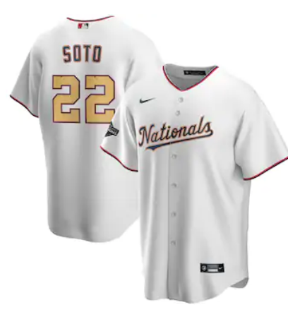 2020 Men Washington Nationals #22 Juan Soto Nike White Jersey->women mlb jersey->Women Jersey